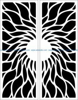 Design pattern door E0009750 file cdr and dxf free vector download for Laser cut CNC