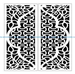 Design pattern door E0009821 file cdr and dxf free vector download for Laser cut CNC