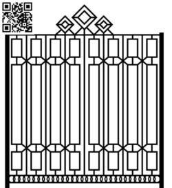 Design pattern iron gate E0010068 file cdr and dxf free vector download for Laser cut CNC