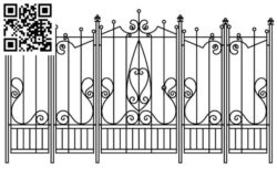 Design pattern iron gate E0010069 file cdr and dxf free vector download for Laser cut CNC