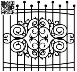 Design pattern iron gate E0010097 file cdr and dxf free vector download for Laser cut CNC