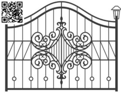 Design pattern iron gate E0010098 file cdr and dxf free vector download for Laser cut CNC