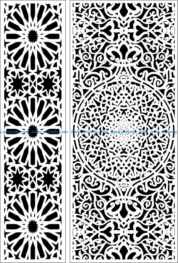Design pattern panel screen E0009728 file cdr and dxf free vector download for Laser cut CNC