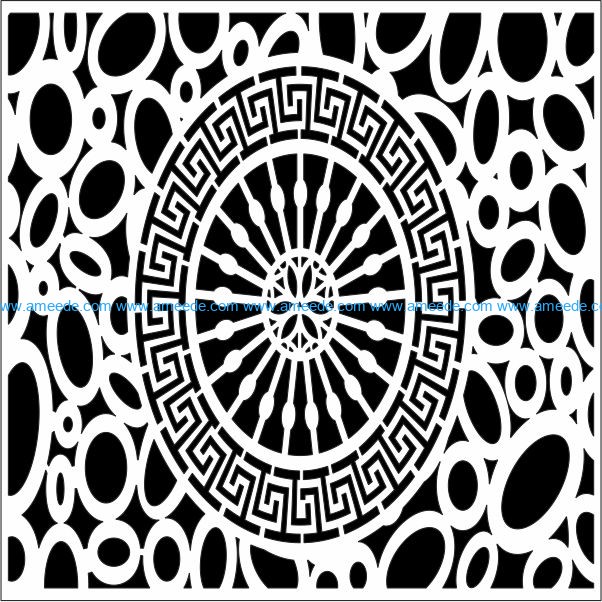 Design pattern panel screen E0009794 file cdr and dxf free vector download for Laser cut CNC