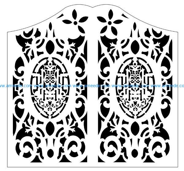 Design pattern panel screen E0009819 file cdr and dxf free vector download for Laser cut CNC