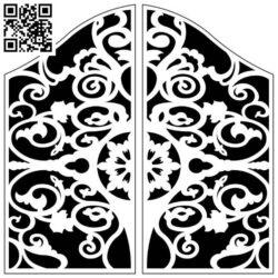 Design pattern screen panel E0010036 file cdr and dxf free vector download for Laser cut CNC