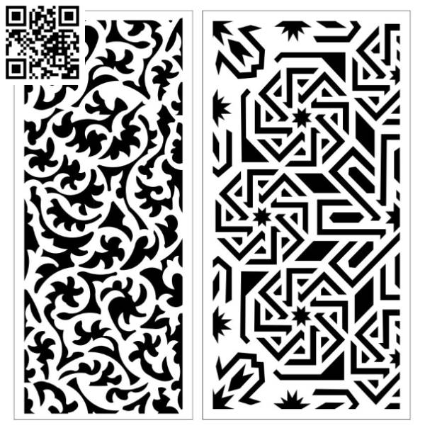 Design pattern screen panel E0010066 file cdr and dxf free vector download for Laser cut CNC