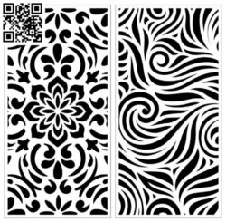 Design pattern screen panel E0010067 file cdr and dxf free vector download for Laser cut CNC