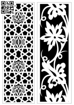 Design pattern screen panel E0010133 file cdr and dxf free vector download for Laser cut CNC