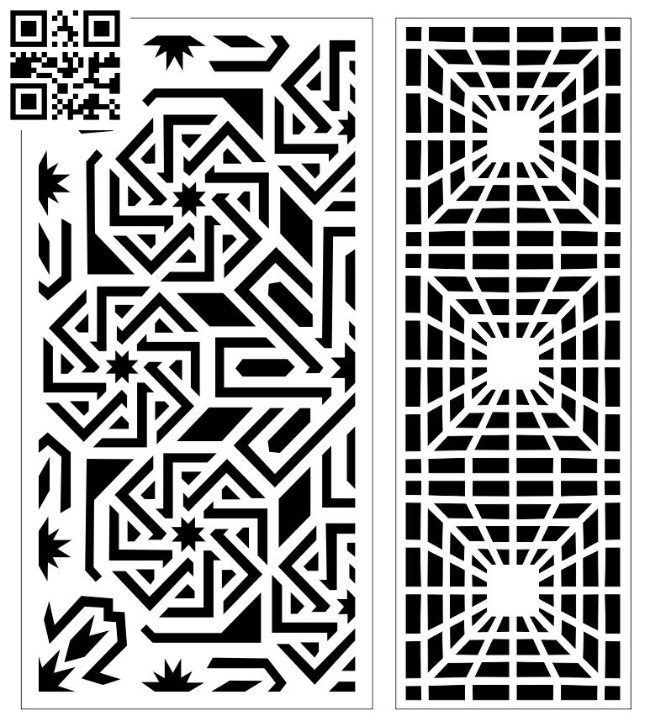 Design pattern screen panel E0010135 file cdr and dxf free vector download for Laser cut CNC