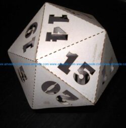 Dice S0000006 file cdr and dxf free vector download for Laser cut