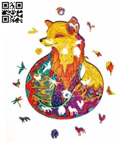 Fox jigsaw puzzles file cdr and dxf free vector download for Laser cut