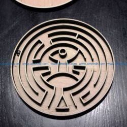 Game maze file cdr and dxf free vector download for Laser cut