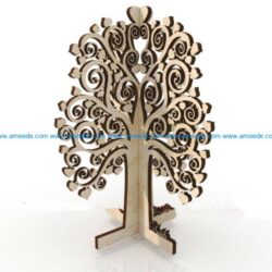 Plywood tree file cdr and dxf free vector download for Laser cut
