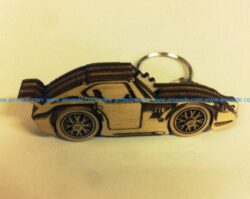 Porsche keychain file cdr and dxf free vector download for Laser cut