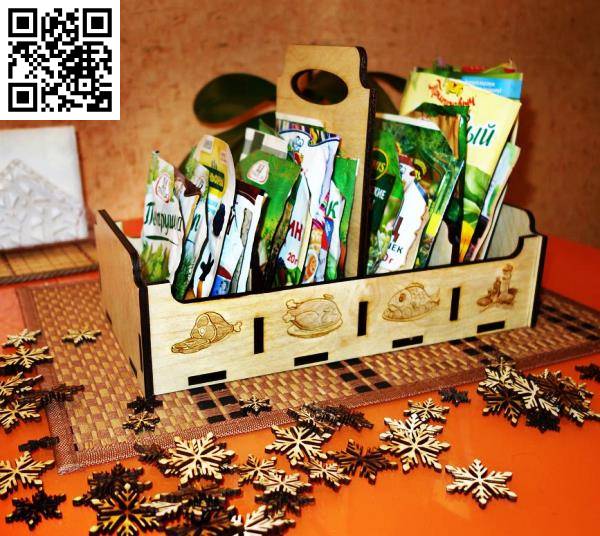 Spice Box Inserts file cdr and dxf free vector download for Laser cut