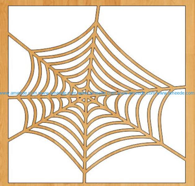 Spiderweb file cdr and dxf free vector download for Laser cut