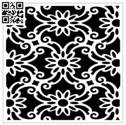 Square decoration E00010137 file cdr and dxf free vector download for Laser cut