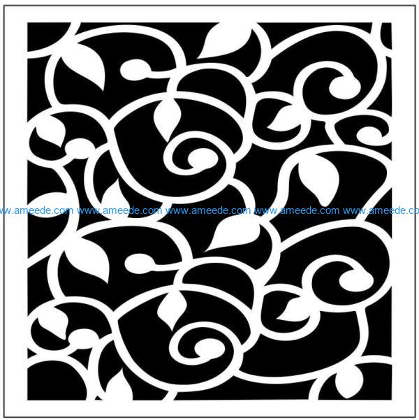Square decoration E0009826 file cdr and dxf free vector download for Laser cut