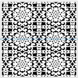 Square decoration E0009827 file cdr and dxf free vector download for Laser cut