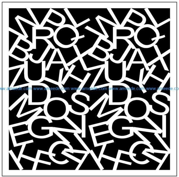 Square decoration E0009828 file cdr and dxf free vector download for Laser cut