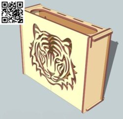 Tiger box file cdr and dxf free vector download for Laser cut