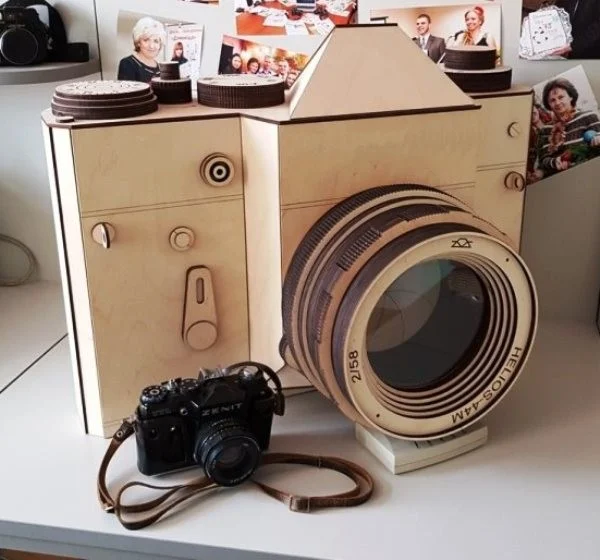 Zenit camera file cdr and dxf free vector download for Laser cut