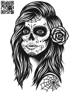 Zombie girl file cdr and dxf free vector download for laser engraving machines