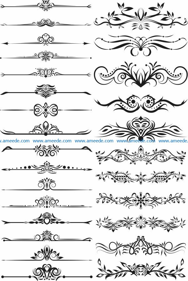 decor element file cdr and dxf free vector download for laser engraving machines