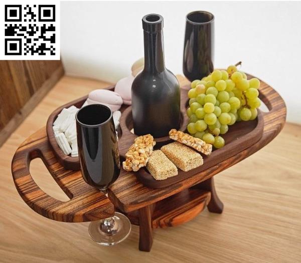 Wine table and fruit file cdr and dxf free vector download for Laser cut