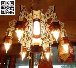Wooden chandelier file cdr and dxf free vector download for Laser cut