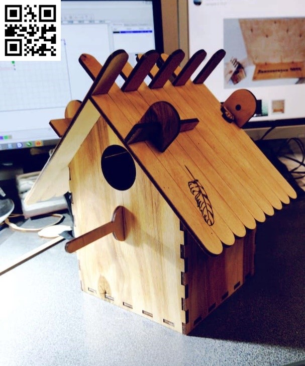 Bird house file cdr and dxf free vector download for Laser cut