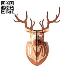 Deer head file cdr and dxf free vector download for Laser cut
