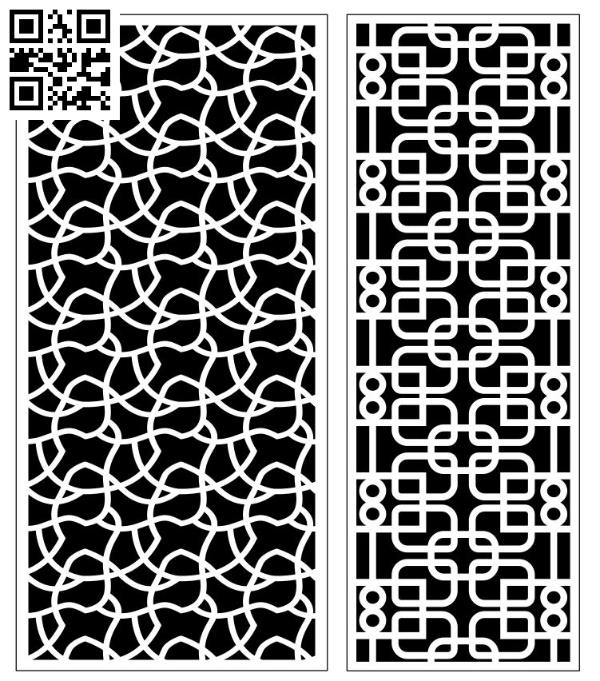 Design pattern screen panel E0010175 file cdr and dxf free vector download for Laser cut CNC