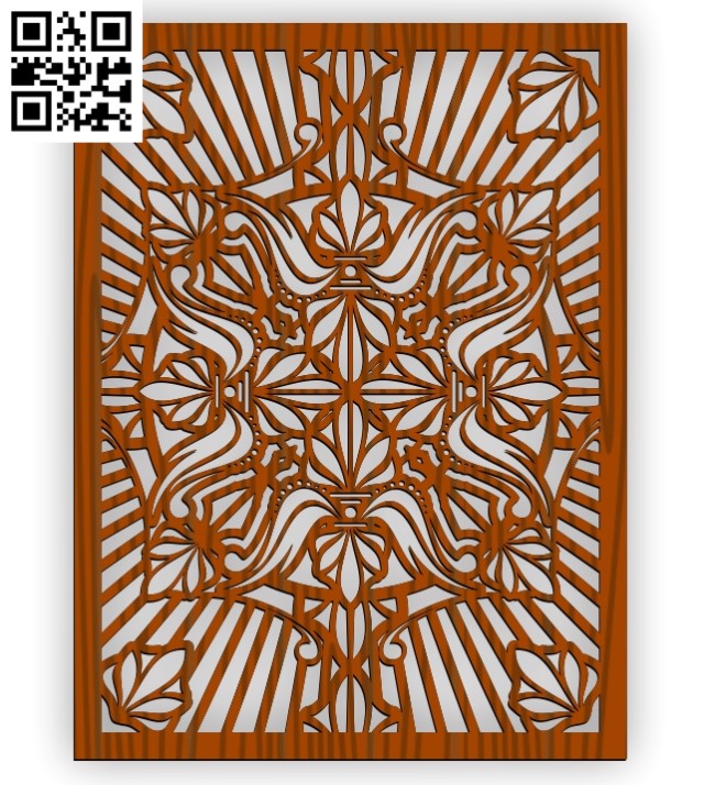 Design pattern screen panel E001017 file cdr and dxf free vector download for Laser cut CNC