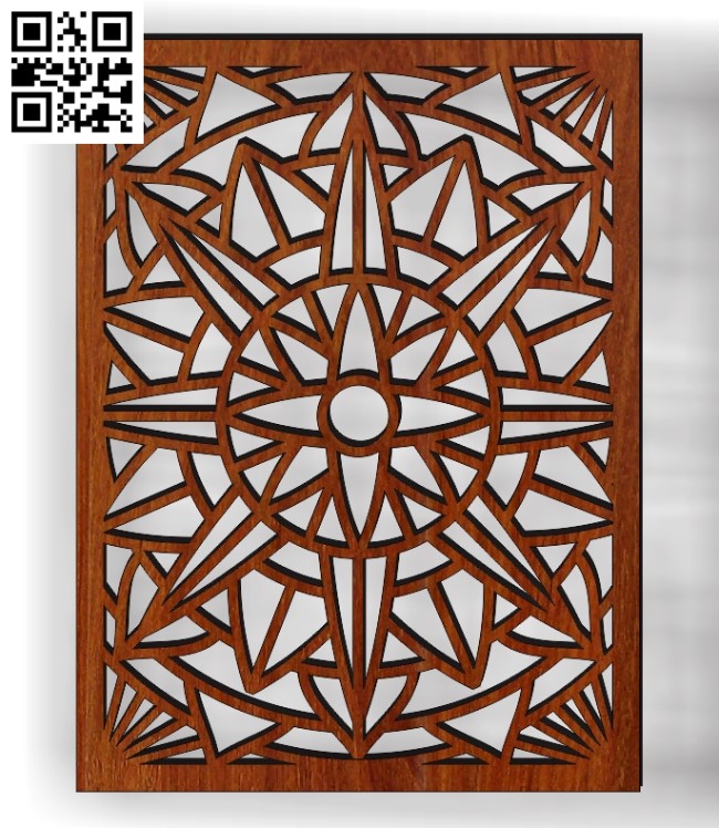 Design pattern screen panel E0010322 file cdr and dxf free vector download for Laser cut CNC