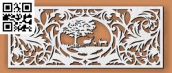 Design pattern screen panel E0010343 file cdr and dxf free vector download for Laser cut CNC