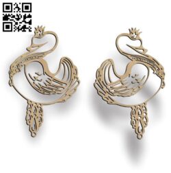 Duck earrings file cdr and dxf free vector download for Laser cut