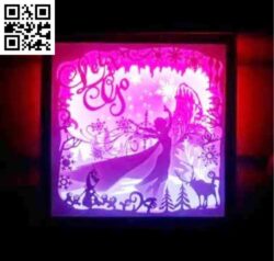 Frozen light box file cdr and dxf free vector download for Laser cut