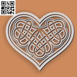 Geometric heart celtic file cdr and dxf free vector download for Laser cut