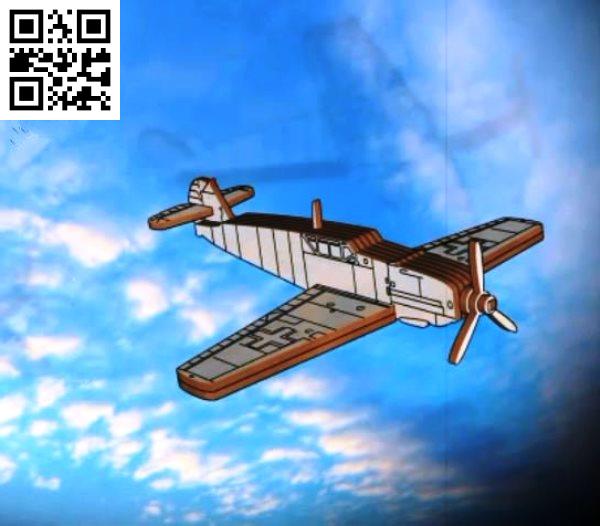 Messerschmitt aircraft file cdr and dxf free vector download for Laser cut