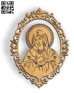 Our Lady file cdr and dxf free vector download for Laser cut