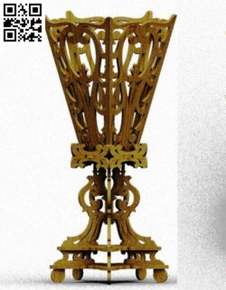 Shelf a five-sided vase file cdr and dxf free vector download for Laser cut