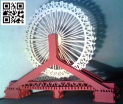 Tianjin Eye Bridge file cdr and dxf free vector download for Laser cut