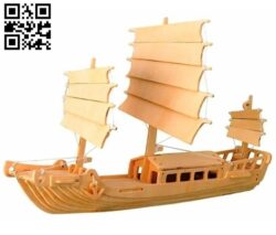 Venetian Boat file cdr and dxf free vector download for Laser cut