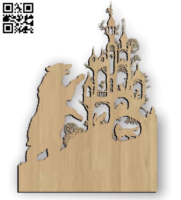 Wild animal file cdr and dxf free vector download for Laser cut