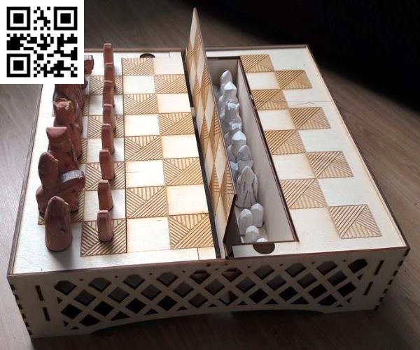 chessboard-box file cdr and dxf free vector download for Laser cut