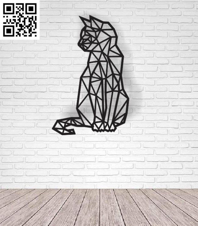 Cat decorates the wall file cdr and dxf free vector download for Laser cut