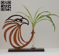 Flower Holder with eagle E0010544 file cdr and dxf free vector download for Laser cut