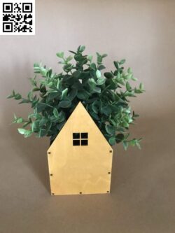 House with tree file cdr and dxf free vector download for Laser cut